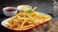 batata frita servida com ketchup e maionese